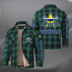 Auspiritmerch North Queensland Cowboys Fleece Thermal Cotton Jacket Gift For Fans