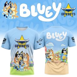 Auspiritmerch North Queensland Cowboys x Bluey T Shirt Gift For Fans
