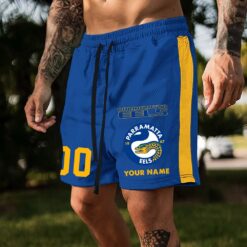 Auspiritmerch Parramatta Eels Custom Name And Number Short Pants Gift For Fans