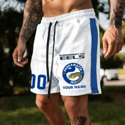 Auspiritmerch Parramatta Eels Custom Name And Number Short Pants Gift For Fans