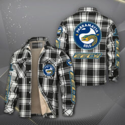 Auspiritmerch Parramatta Eels Fleece Thermal Cotton Jacket Gift For Fans