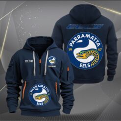 Auspiritmerch Parramatta Eels Personalized Sports Hoodie Zipper Gift For Fans