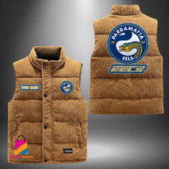 Auspiritmerch Parramatta Eels Personalized Style Sleeveless Puffer Jacket Gift For Fans