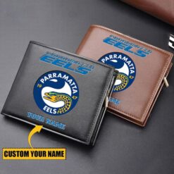 Auspiritmerch Parramatta Eels Personalized Zipper Folded Wallet For Fans