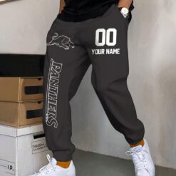 Auspiritmerch Penrith Panthers Custom Name And Number Long Pants Joggers Gift For Fans