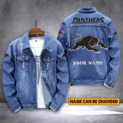 Auspiritmerch Penrith Panthers Personalized Denim Jacket Gift For Fans