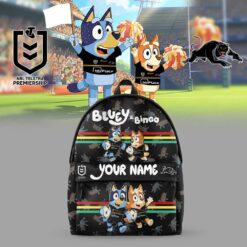 Auspiritmerch Penrith Panthers x Bluey and Bingo Back Pack Custom Name For Fans