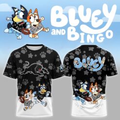 Auspiritmerch Penrith Panthers x Bluey and Bingo T Shirt Gift For Fans