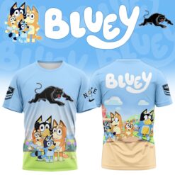 Auspiritmerch Penrith Panthers x Bluey T Shirt Gift For Fans