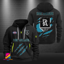 Auspiritmerch Port Adelaide Football Sports Hoodie Zipper Gift For Fans