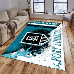Auspiritmerch Port Adelaide Power Personalized Fashion Carpet Rug Gift For Fans