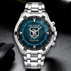 Auspiritmerch Port Adelaide Power Personalized Style Alloy Men Quartz Watch Gift For Fans