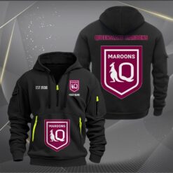 Auspiritmerch Queensland Maroons Personalized Sports Hoodie Zipper Gift For Fans