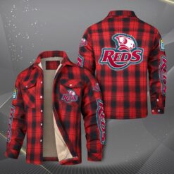 Auspiritmerch Queensland Reds Fleece Thermal Cotton Jacket Gift For Fans