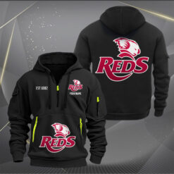 Auspiritmerch Queensland Reds Personalized Sports Hoodie Zipper Gift For Fans