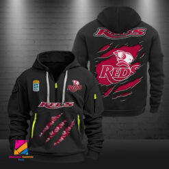 Auspiritmerch Queensland Reds Sports Hoodie Zipper Gift For Fans