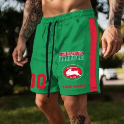 Auspiritmerch South Sydney Rabbitohs Custom Name And Number Short Pants Gift For Fans
