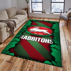 Auspiritmerch South Sydney Rabbitohs Fashion Carpet Rug Gift For Fans