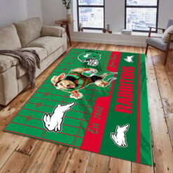 Auspiritmerch South Sydney Rabbitohs Fashion Carpet Rug Gift For Fans