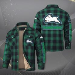 Auspiritmerch South Sydney Rabbitohs Fleece Thermal Cotton Jacket Gift For Fans