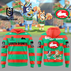 Auspiritmerch South Sydney Rabbitohs x Bluey and Bingo Hoodie