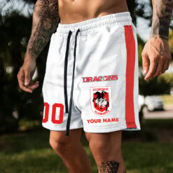 Auspiritmerch St. George Illawarra Dragons Custom Name And Number Short Pants Gift For Fans