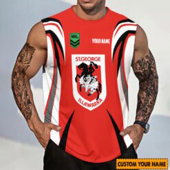 Auspiritmerch St. George Illawarra Dragons Personalized Tank Top Gift For Fans
