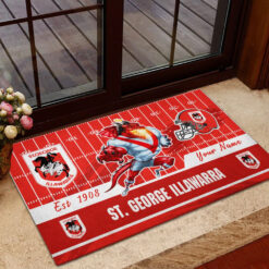 Auspiritmerch St. George Illawarra Dragons Rug Gift For Fans
