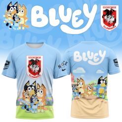 Auspiritmerch St. George Illawarra Dragons x Bluey T Shirt Gift For Fans