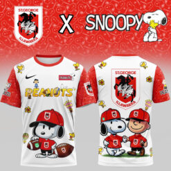 Auspiritmerch St. George Illawarra Dragons x Peanuts and Snoopy T Shirt Gift For Fans