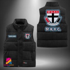 Auspiritmerch St Kilda Football Personalized Style Sleeveless Puffer Jacket Gift For Fans