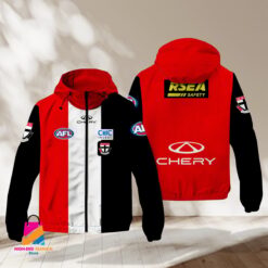 Auspiritmerch St Kilda Football Sports Windbreaker Jacket For Fans