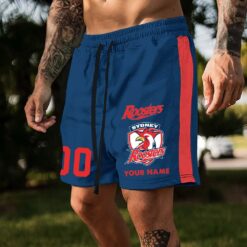 Auspiritmerch Sydney Roosters Custom Name And Number Short Pants Gift For Fans