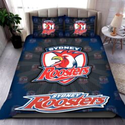 Auspiritmerch Sydney Roosters Personalized Bedding Set Gift For fans