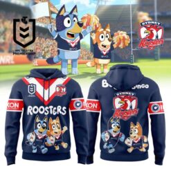 Auspiritmerch Sydney Roosters x Bluey and Bingo Hoodie