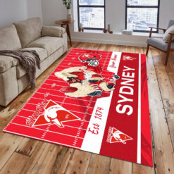 Auspiritmerch Sydney Swans Personalized Fashion Carpet Rug Gift For Fans