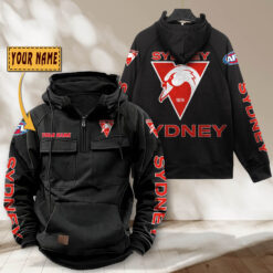 Auspiritmerch Sydney Swans Personalized Sports Hoodie Zipper Gift For Fans