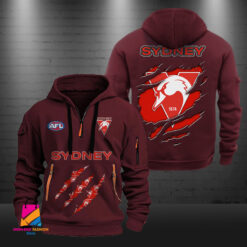Auspiritmerch Sydney Swans Sports Hoodie Zipper Gift For Fans