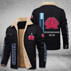 Auspiritmerch Waratahs Style Fleece Thermal Cotton Jacket