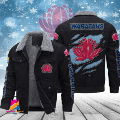 Auspiritmerch Waratahs Style Fleece Thermal Cotton Jacket