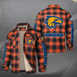 Auspiritmerch West Coast Eagles Fleece Thermal Cotton Jacket Gift For Fans