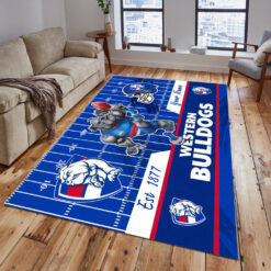 Auspiritmerch Western Bulldogs Personalized Fashion Carpet Rug Gift For Fans
