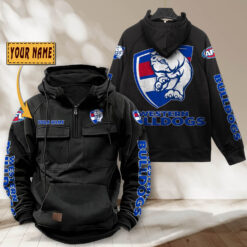 Auspiritmerch Western Bulldogs Personalized Sports Hoodie Zipper Gift For Fans
