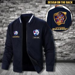 Auspiritmerch Western Bulldogs Personalized Zip Bomber Jacket For Fans