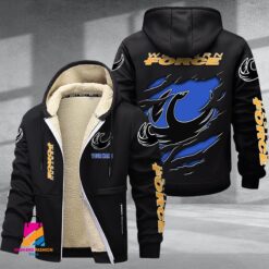 Auspiritmerch Western Force Personalized Hooded Fleece Thermal Cotton Jacket Gift For Fans