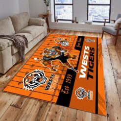 Auspiritmerch Wests Tigers Fashion Carpet Rug Gift For Fans