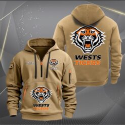 Auspiritmerch Wests Tigers Personalized Sports Hoodie Zipper Gift For Fans