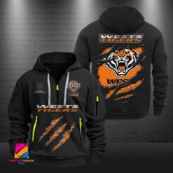 Auspiritmerch Wests Tigers Sports Hoodie Zipper Gift For Fans