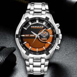 Auspiritmerch Wests Tigers Style Alloy Men Quartz Watch Gift For Fans