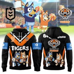 Auspiritmerch Wests Tigers x Bluey and Bingo Hoodie